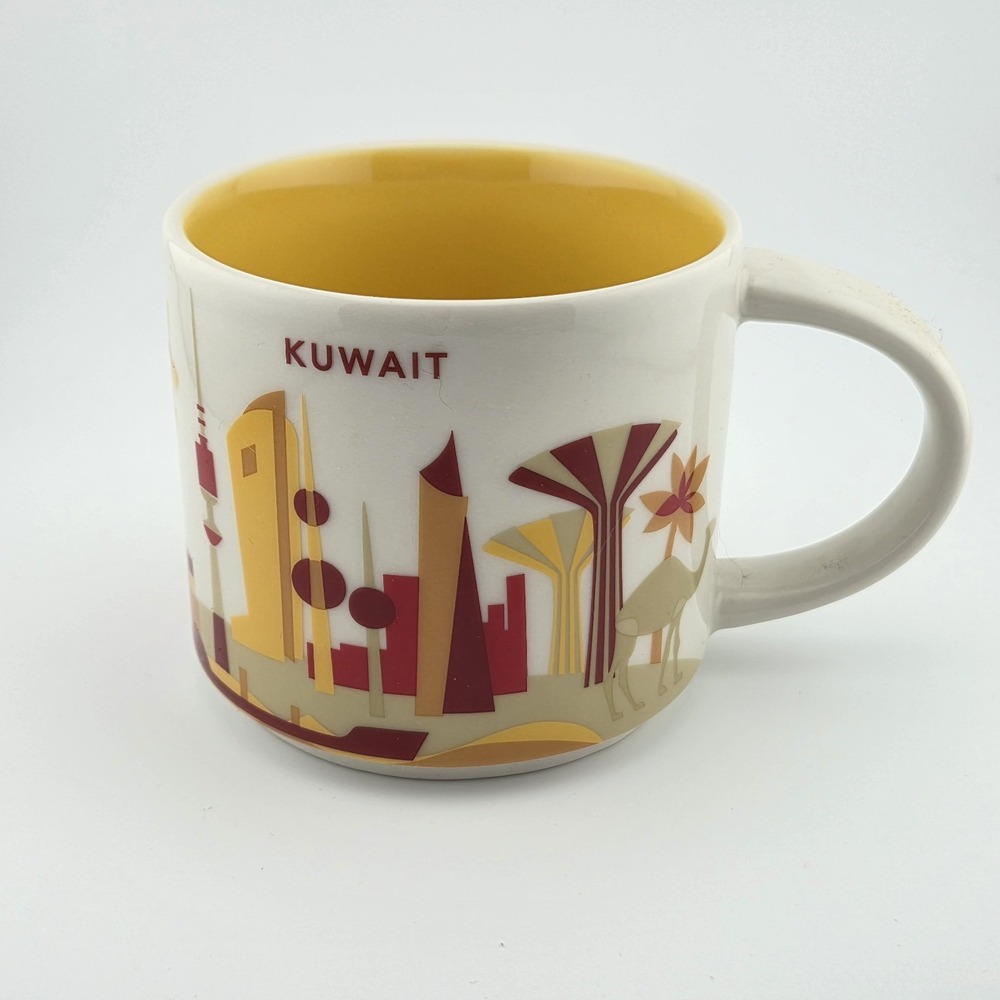 Starbucks Kuwait You Are Here 2016 Ceramic Mug Coffee Tea 14 Oz